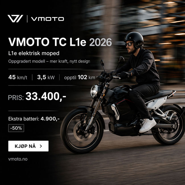 VMoto TC 2026 El Moped Super Soco Banner